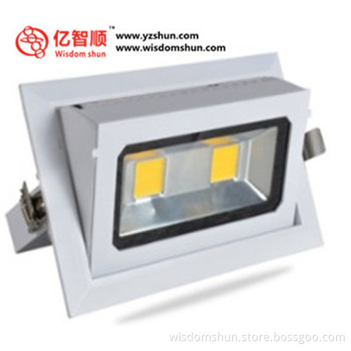 15W 20w 30w 8inch recessed COB ledHot selling ip44 dimmable square recessed decorative led downlight 3w